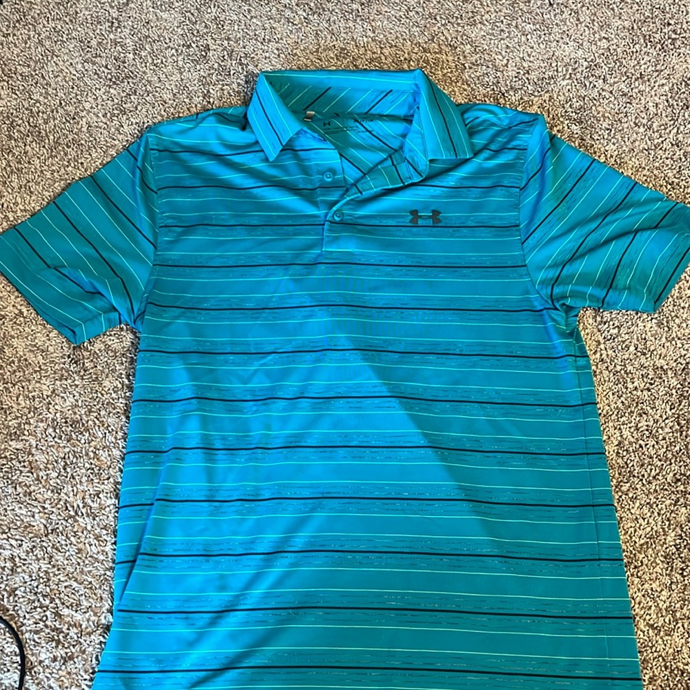 Teal UA golf polo